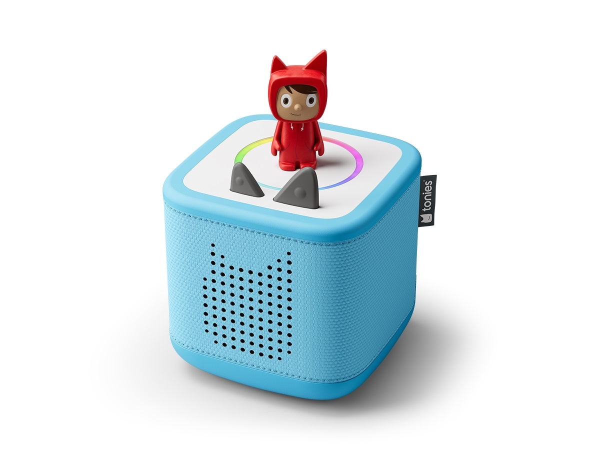 Tonies Toniebox 2 Himmelblau Starter Set Kreativ-Tonie Rot
