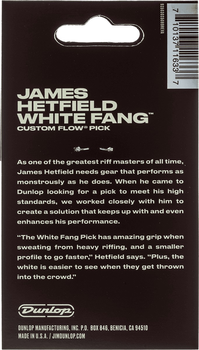 Dunlop Hetfield White Fang 1.14 mm, Player's Pack