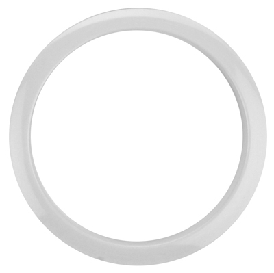 Bass Drum O's 5" white round HW5
