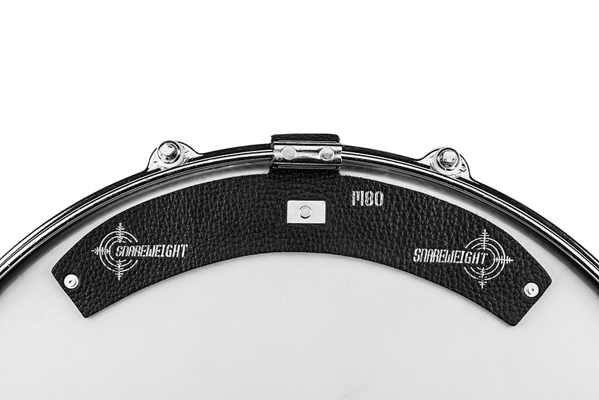 Snareweight M80 black Magnetic Drum Damper, Leder
