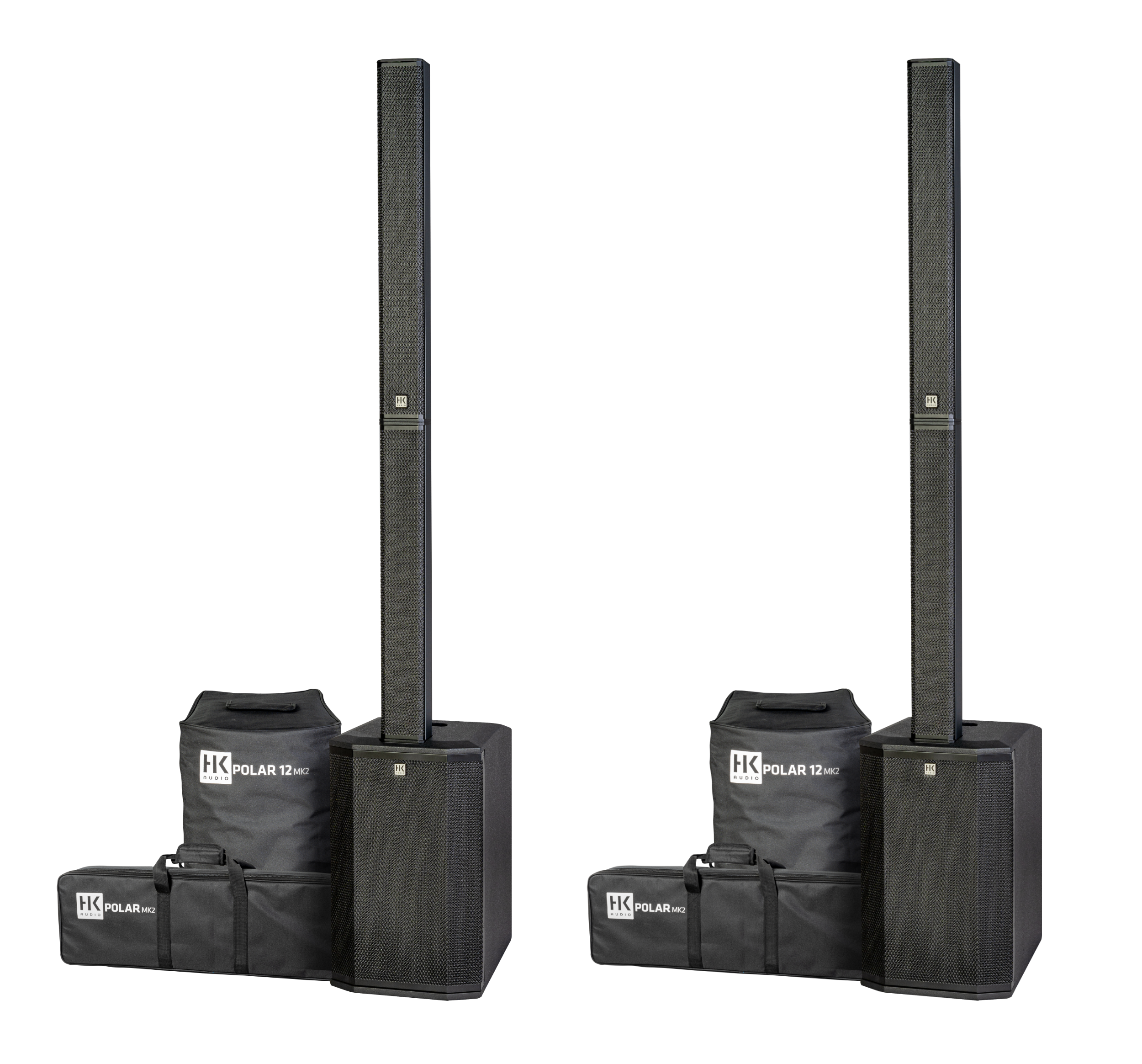 HK Audio POLAR 12 MK2 Stereo Bundle, Schwarz