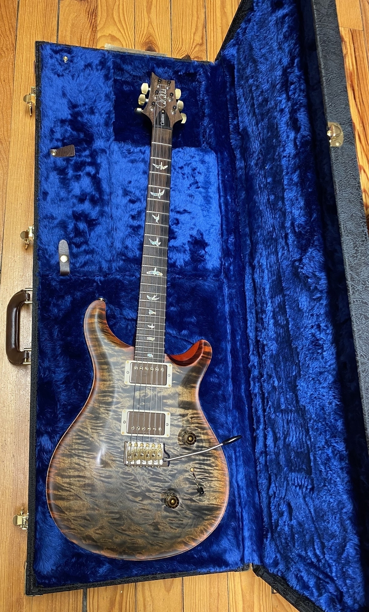 PRS Custom 24 Wood Library 1018 Burnt Maple Leaf -gebraucht-