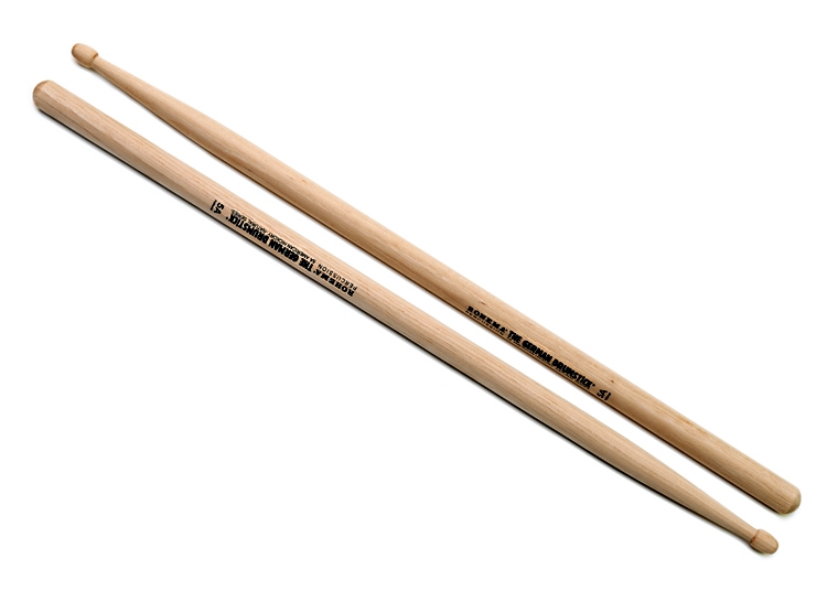 Rohema Drumsticks 5A Hickory, unlackiert