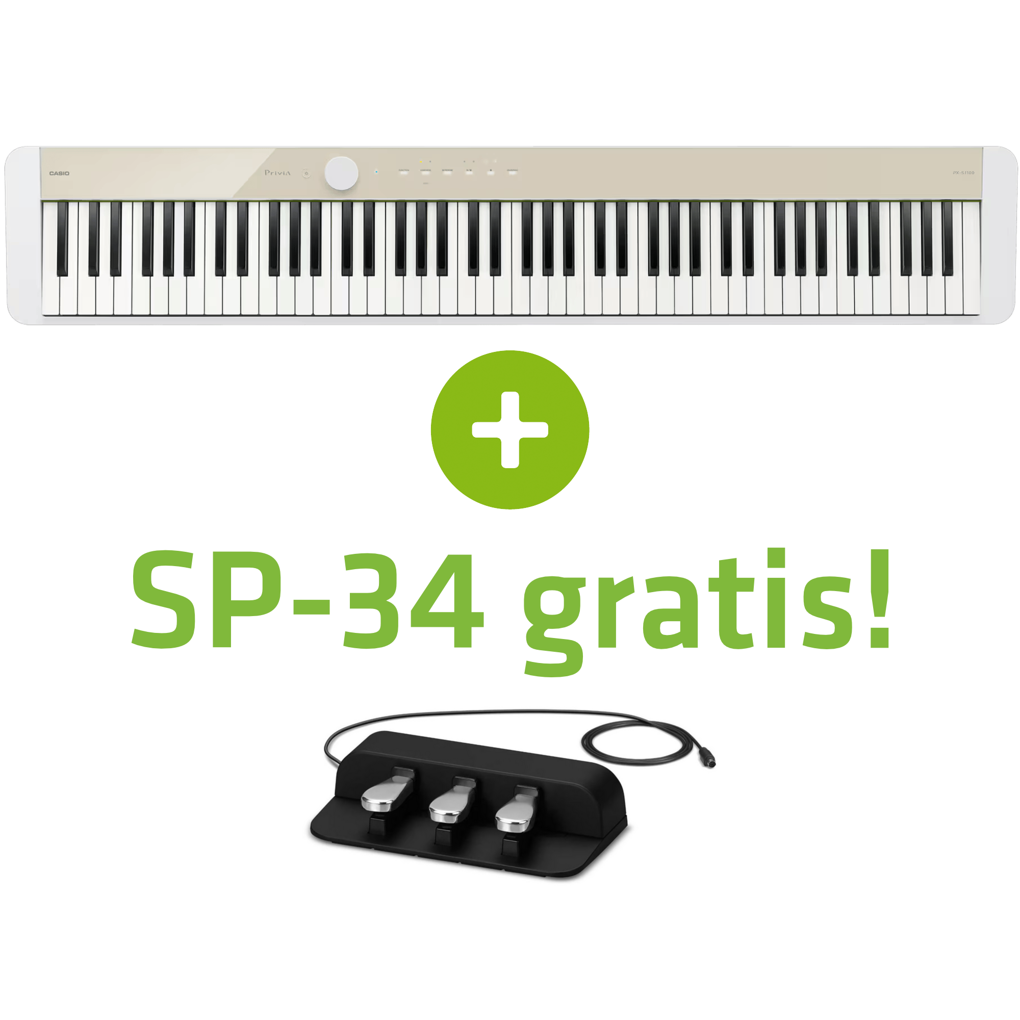 Casio PX-S1100 MB - inklusive SP-34 Triple Pedal GRATIS -Hot Summer Deals-