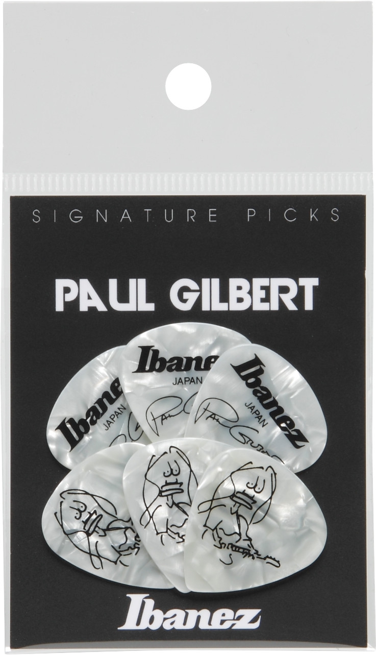Ibanez Picks Paul Gilbert Signature Set Perlweiss