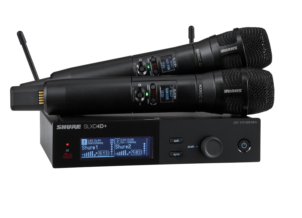 Shure SLXD24D+E - G65 - Dual Handsendersystem, Nexadyne 8/C