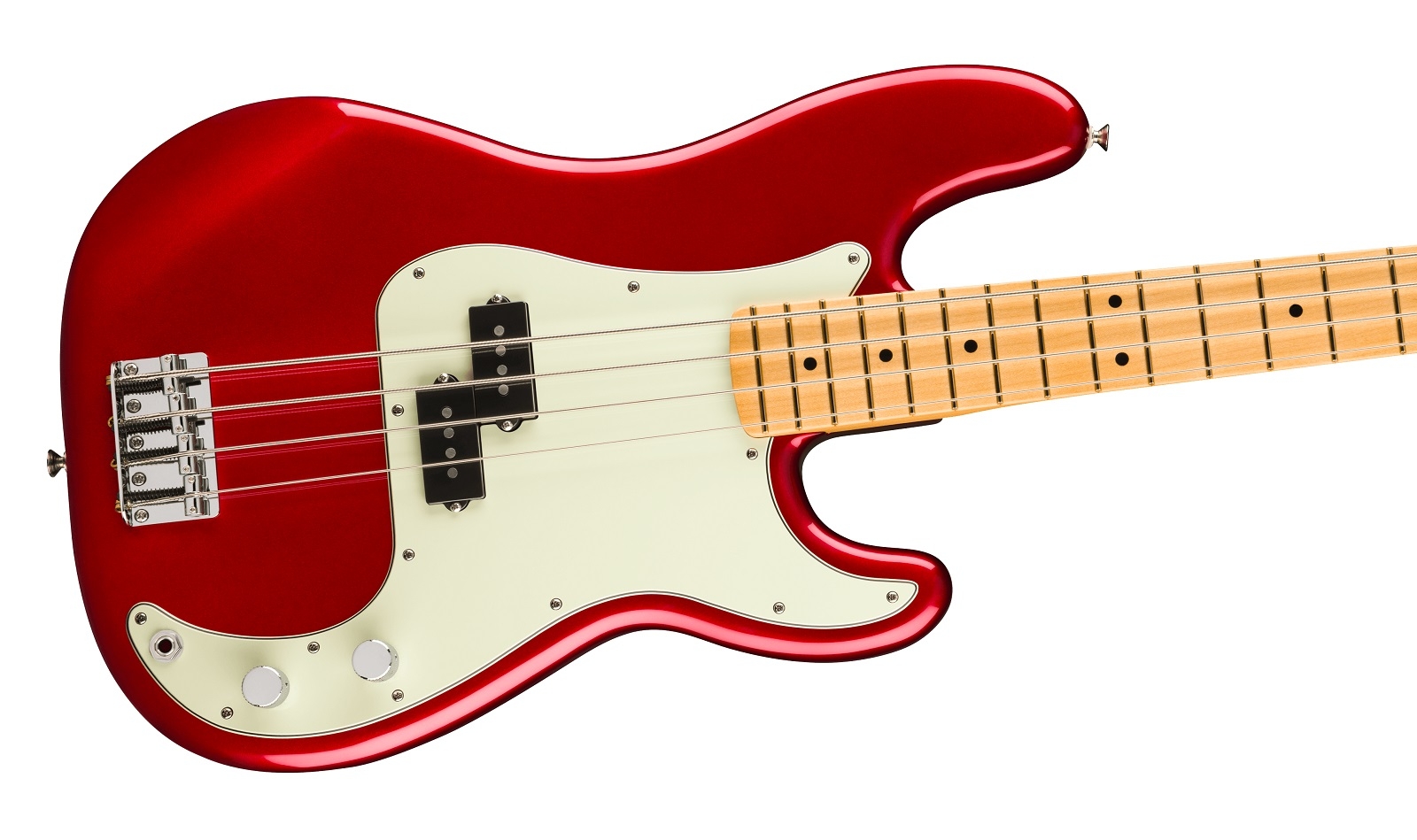 Fender 75th Anniversary Player II Precision Bass MN Candy Apple Red