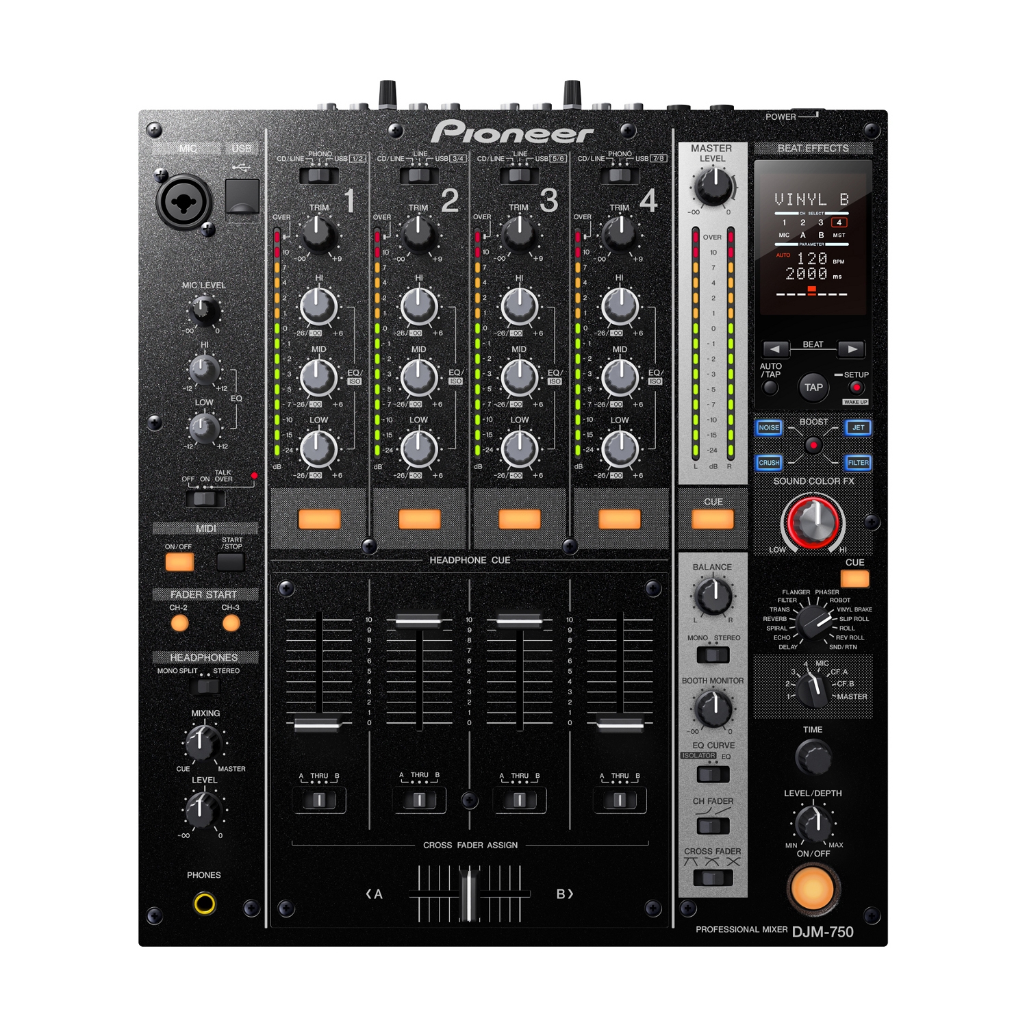 Pioneer DJM-750 K  Black - Mietgerät