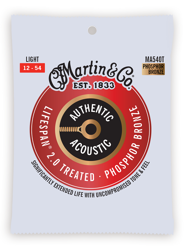 Martin MA540T Lifespan 2.0 Treated Phosphor Bronze Light 12-54