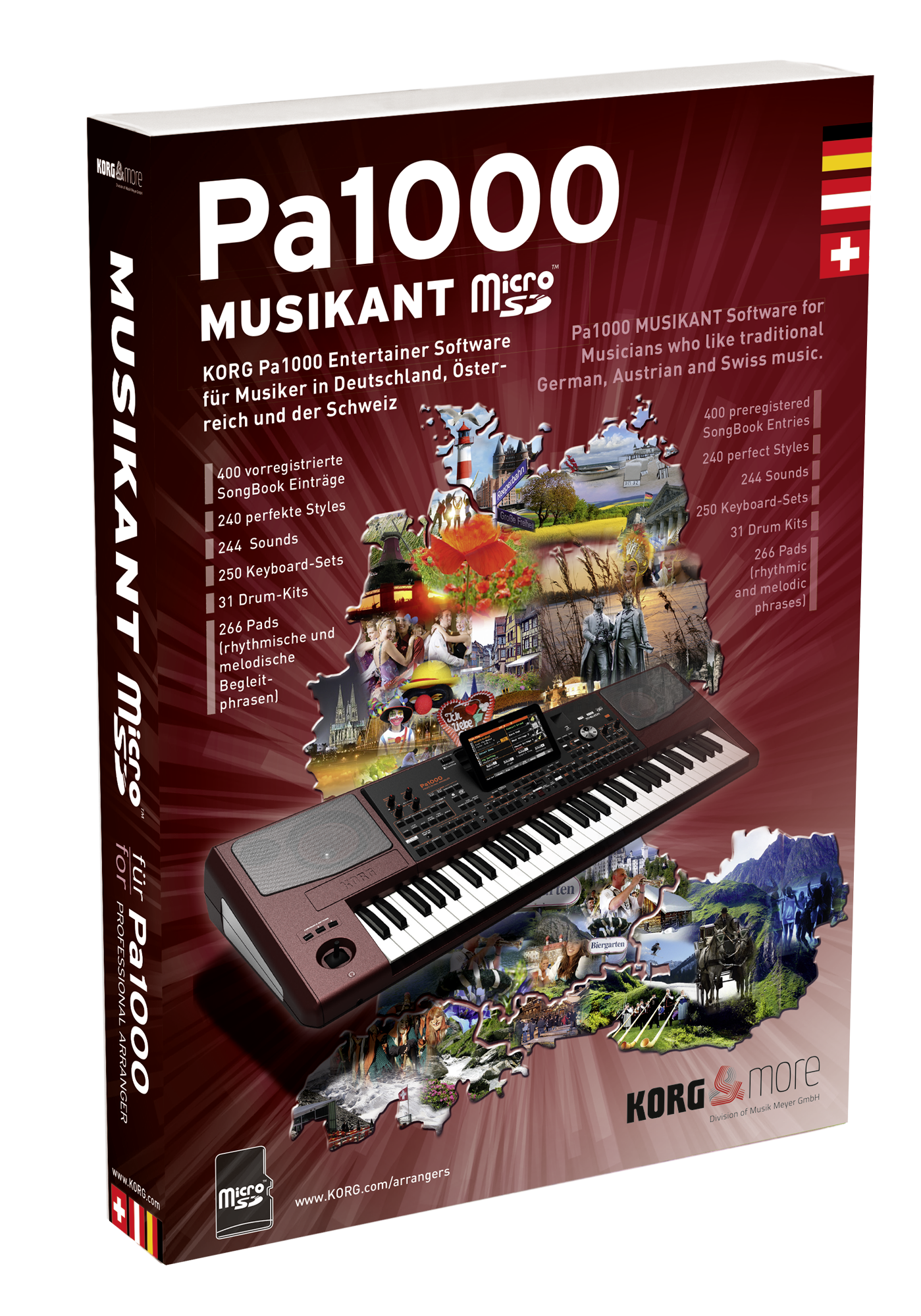 Korg Pa1000 Musikant Software mit micro-SD Karte