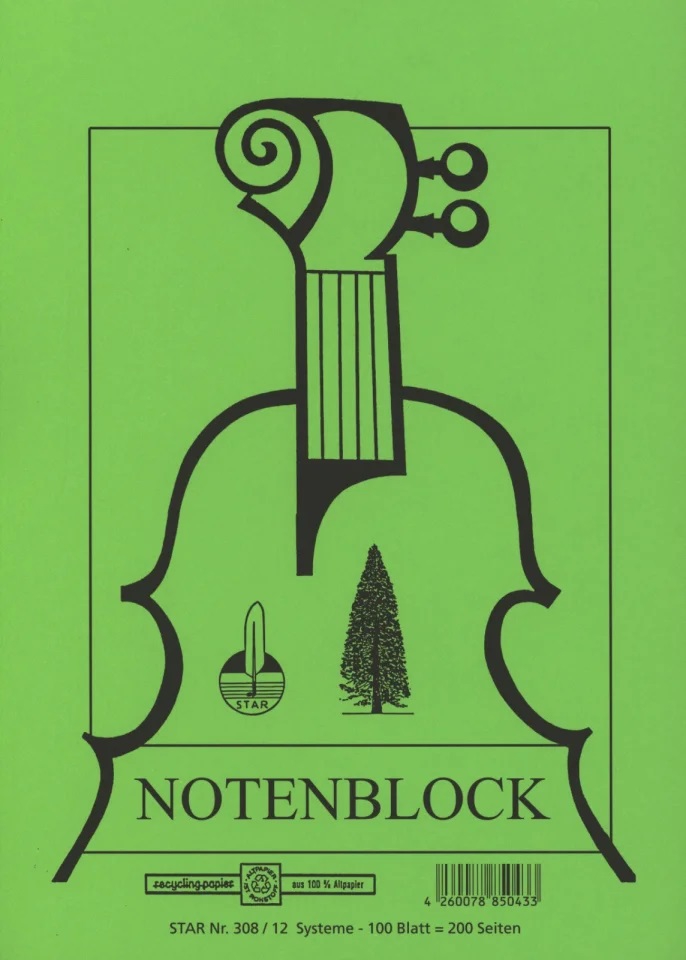 Star Notenblock A4 Nr. 308