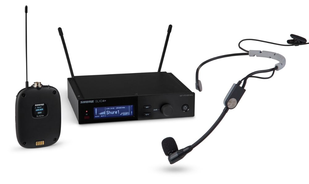 Shure SLXD14+E - G65 - SM35 Headset‑Drahtlossystem