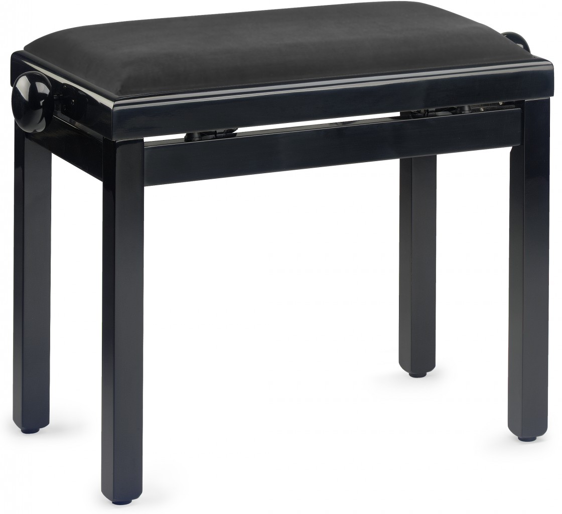 Stagg PB39 BKP SVBK Klavierbank Schwarz Hochglanz