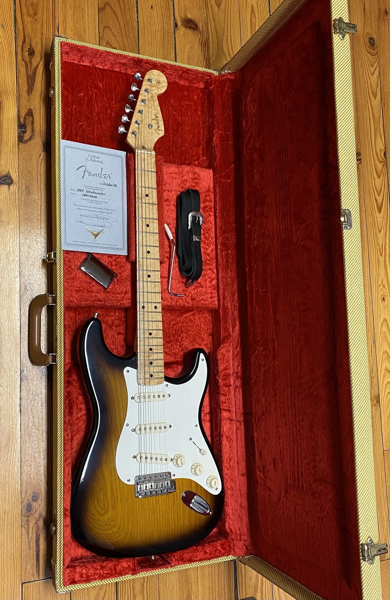 Fender 1954 Stratocaster 2-Color Sunburst -gebraucht-