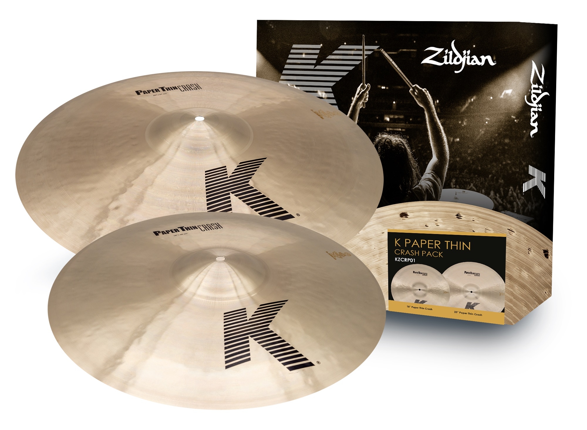 Zildjian K-Series Paper Thin Crash Pack