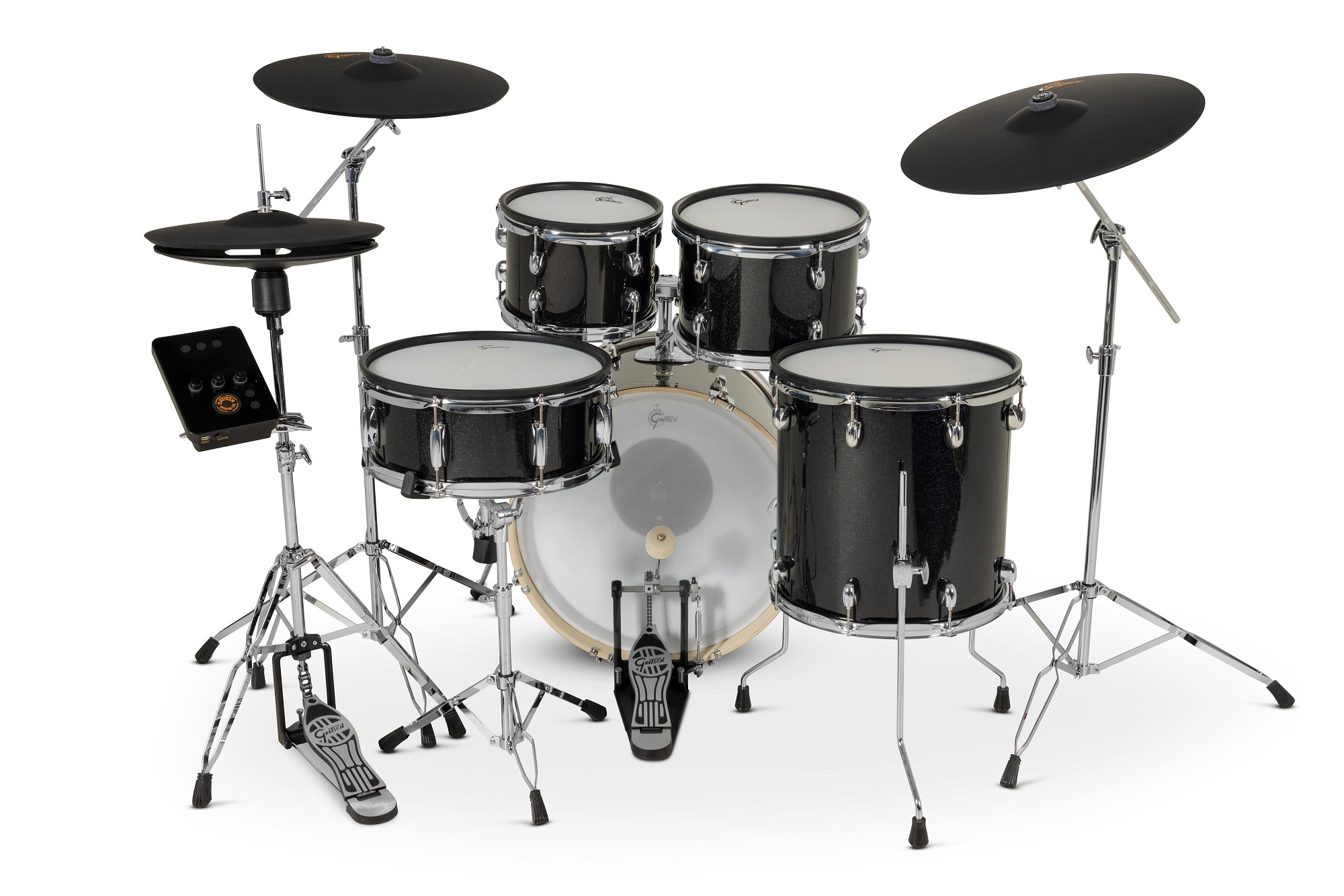 Gretsch Catalina Evo 5pc E-Drum Set Black Sparkle