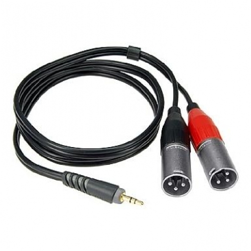 Klotz Audiokabel 1x3,5 Klinke- 2x XLR Male, 1m