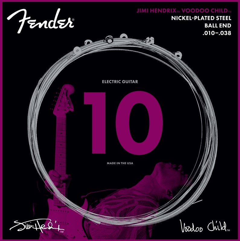 Fender 250 Jimi Hendrix Voodoo Child Electric 10-38 Guitar Strings