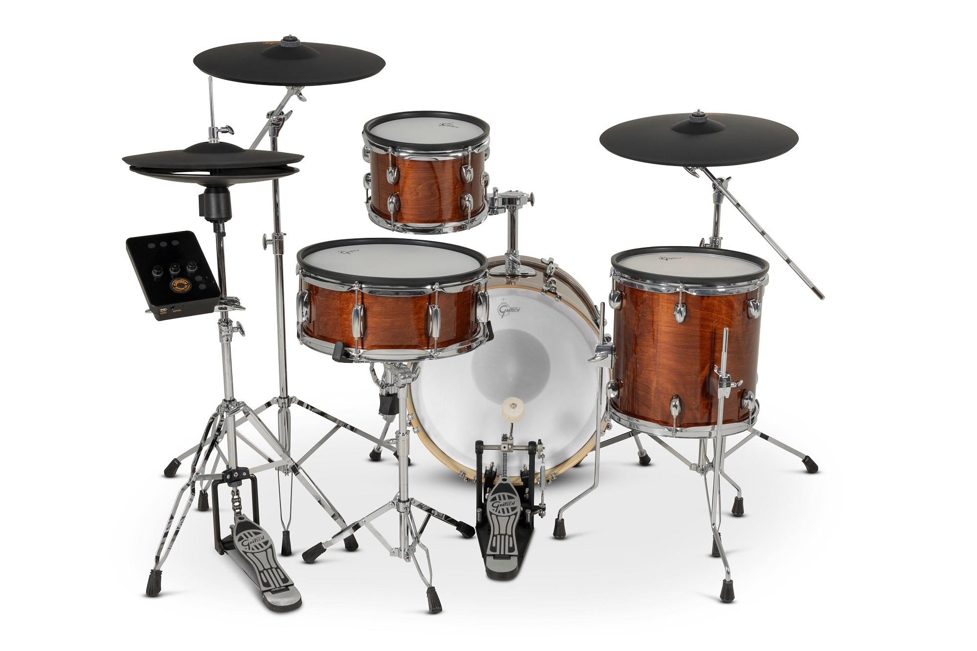 Gretsch Catalina Evo 4pc E-Drum Set Walnut Glaze