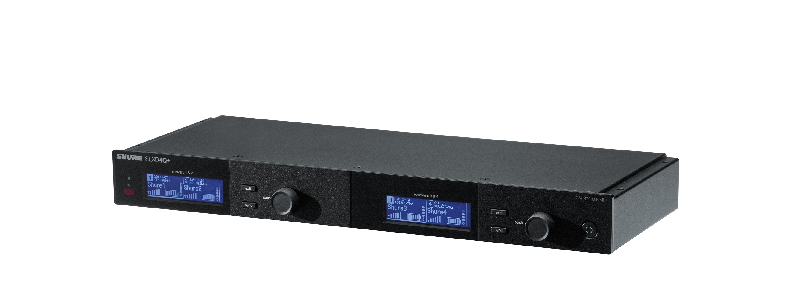 Shure SLXD4Q+E - G65 - 4-Kanal Empfänger