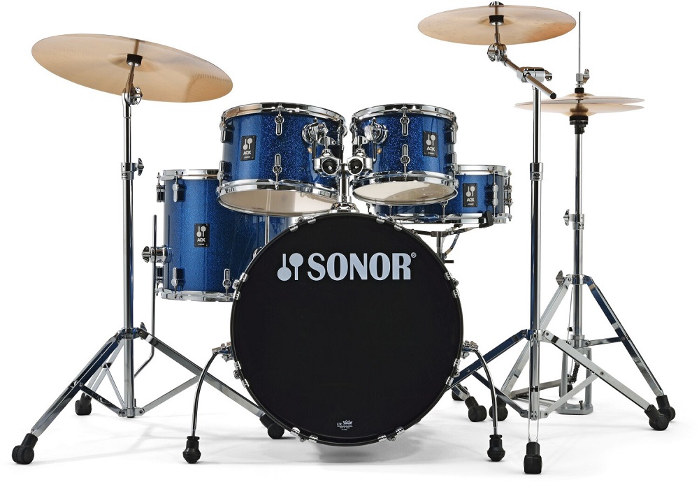Sonor AQX Studio Drum Set Blue Ocean Sparkle