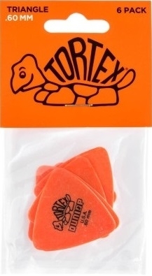 Dunlop Tortex Triangle Pick 6 Player's Pack .60 orange