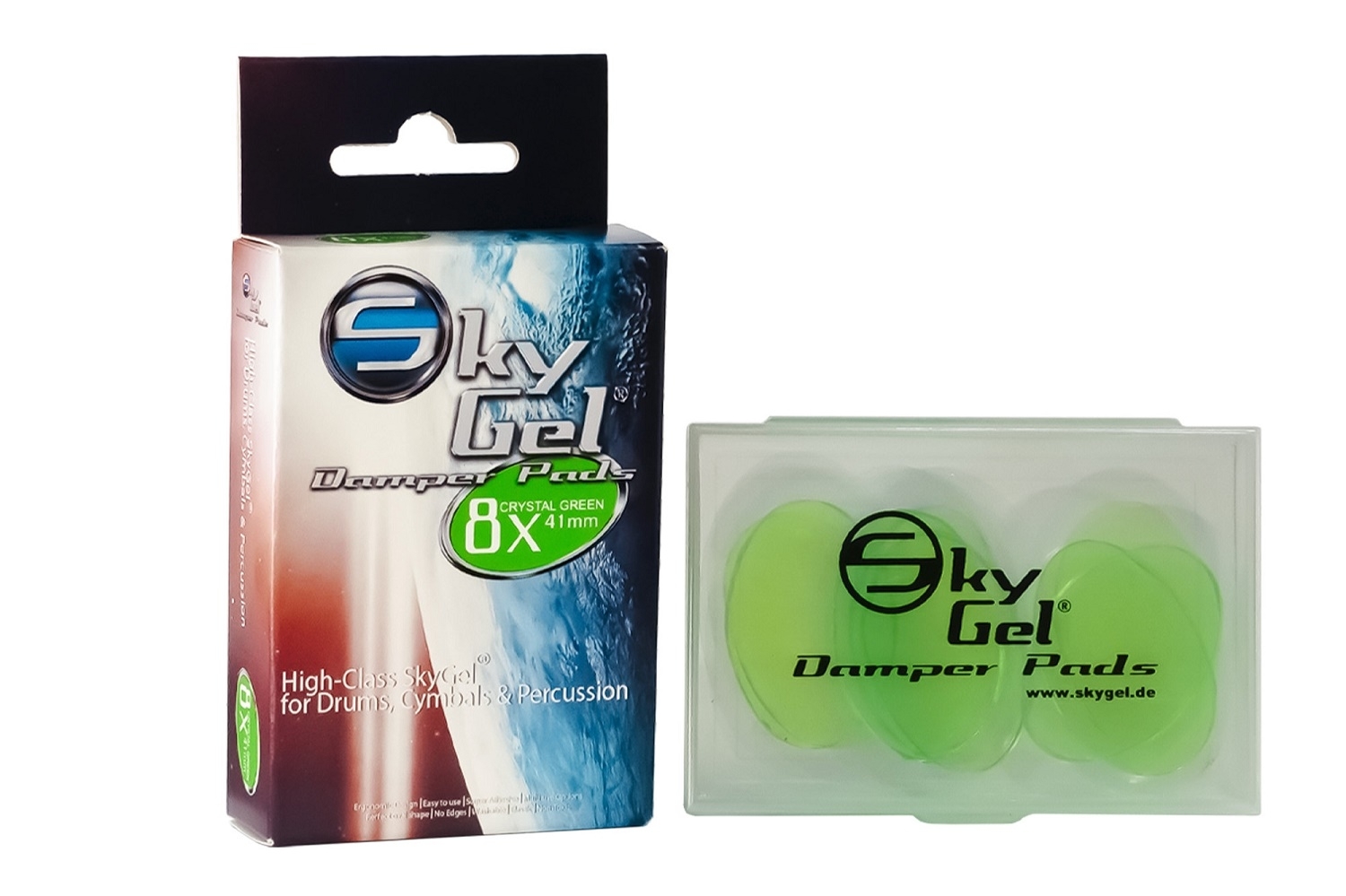 SkyGel Damper Pads green 8 Stück