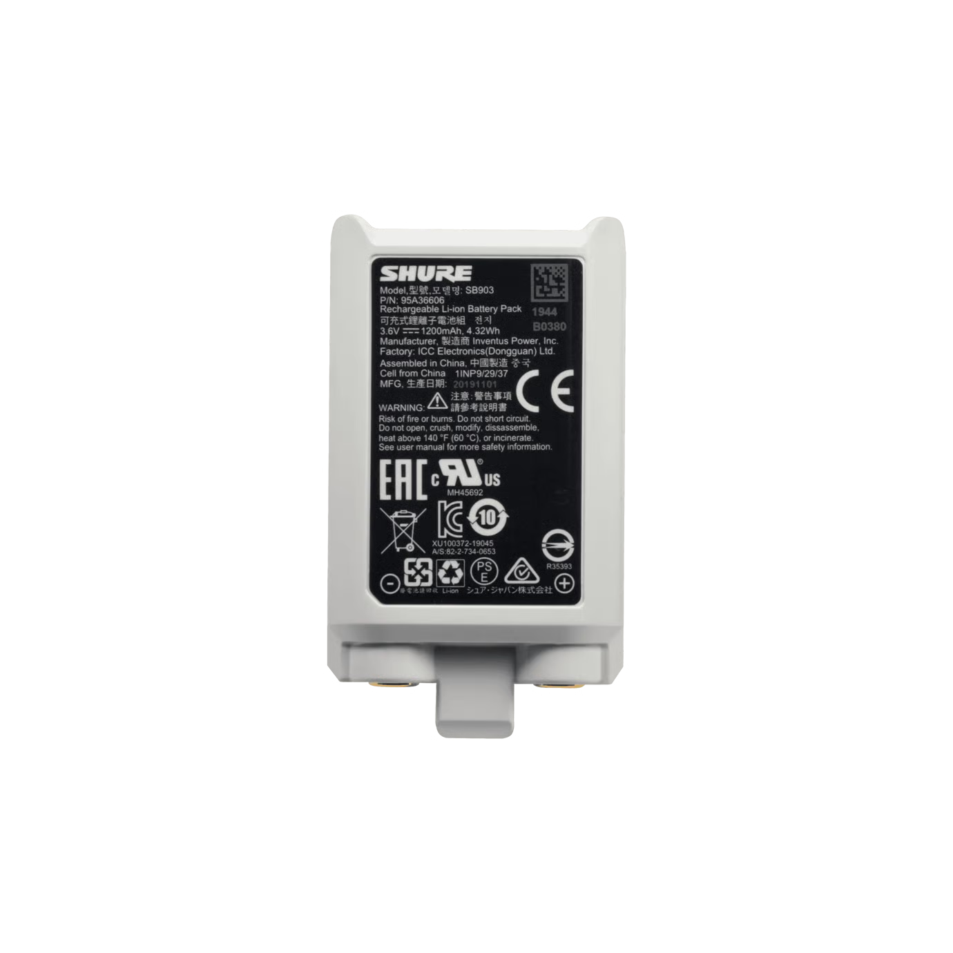 Shure SB903 Lithium-Ionen-Akku für SLXD Sender