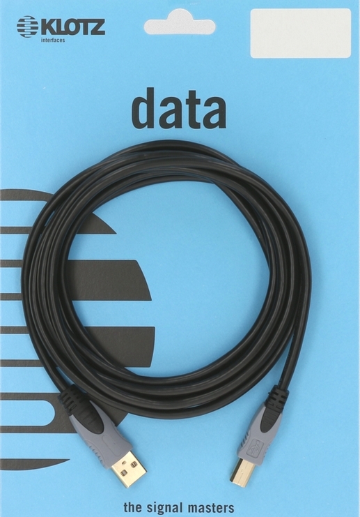 Klotz USB 2.0 high Speed Kabel 3m - USB A - USB B