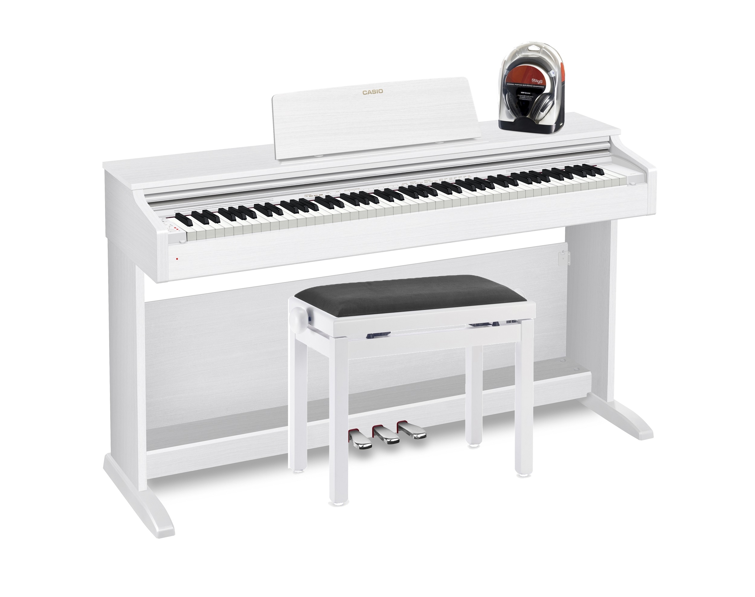 Casio AP-270 WH Set inkl. Pianobank und Kopfhörer - Mietrückläufer