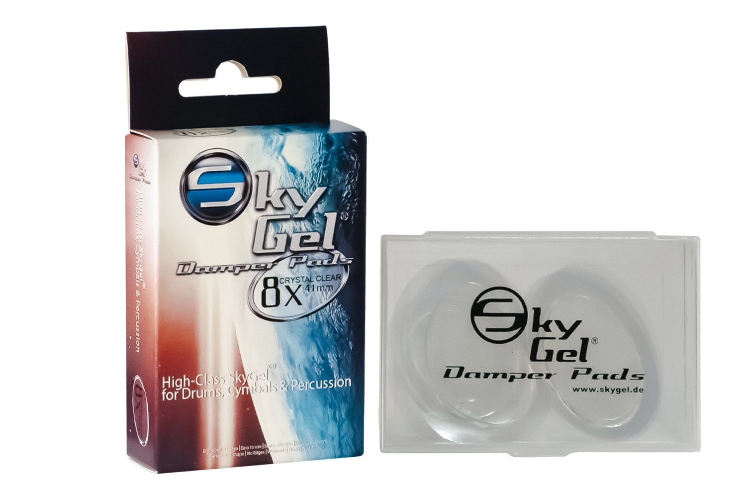 SkyGel Damper Pads clear 8 Stück
