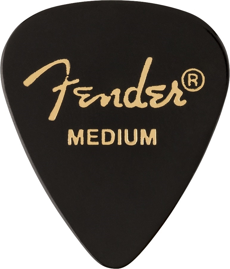 Fender 351 Classic Black Pick Medium 12 Stück