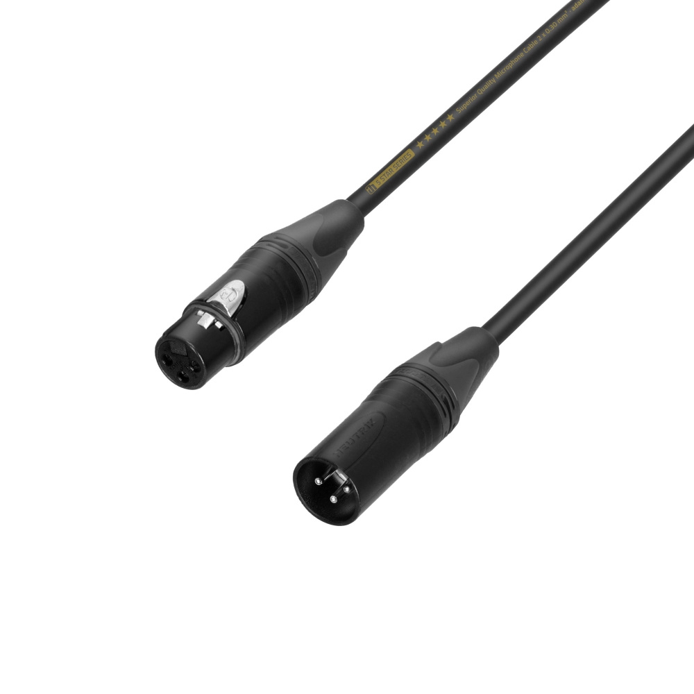 Adam Hall 5-Star Mikrofon-Kabel 5m, Neutrik