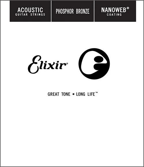 Elixir Nanoweb Phosphor Bronze Einzelsaite .024
