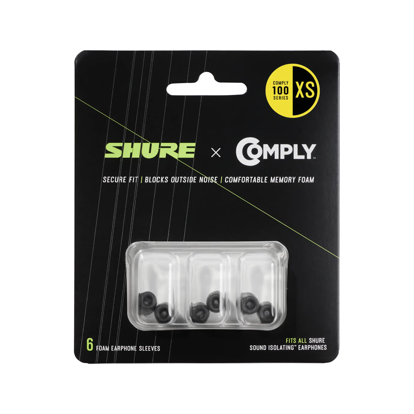 Shure EACYF1-6XS Ohrpassstücke (Set mit 6 Stück)