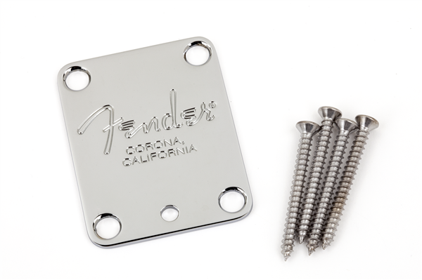 Fender Neckplate mit Fender "Corona" Logo