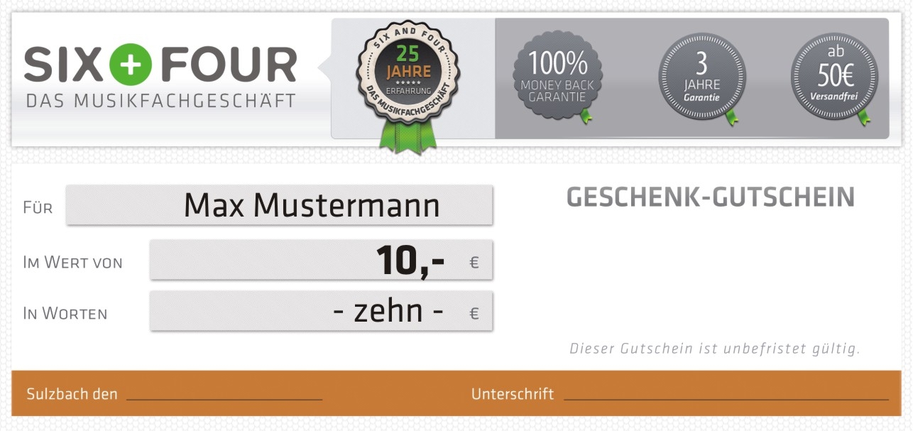 Geschenkgutschein - Wert 10,- Euro