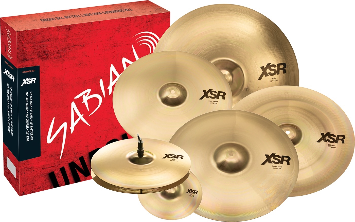 Sabian XSR Complete Set Brilliant Finish