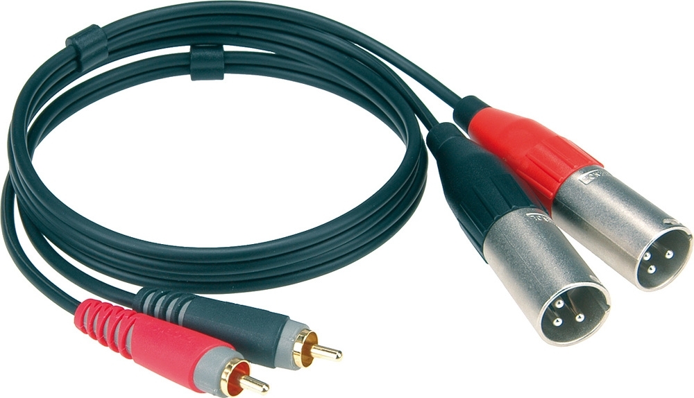 Klotz Audiokabel 2x XLR - 2x Cinch, 1m