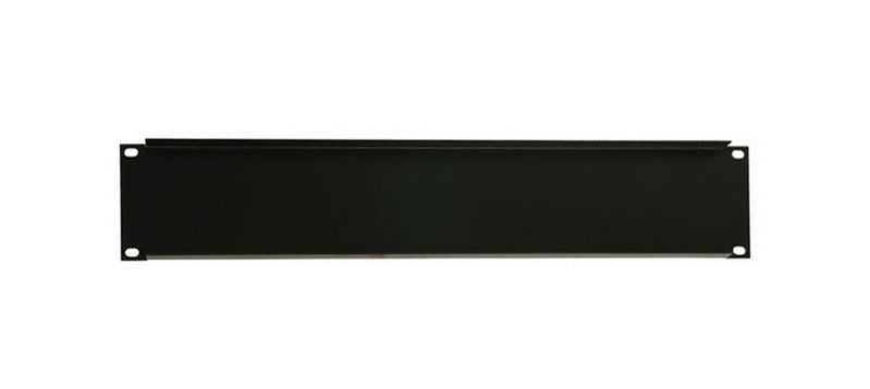 Adam Hall 19" Parts 87222STL - 19" U-Rackblende 2HE  Stahl