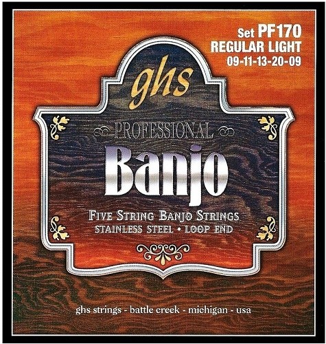 GHS Banjo Saiten 5-String Loop End PF170