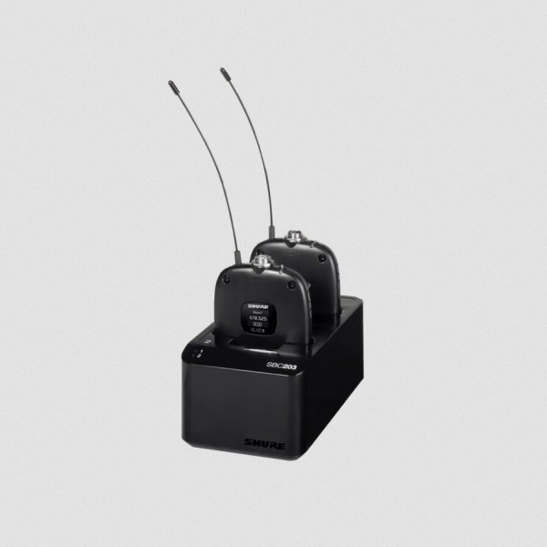Shure SBC203 2-Weg Docking Station mit Netzteil für SLXD
