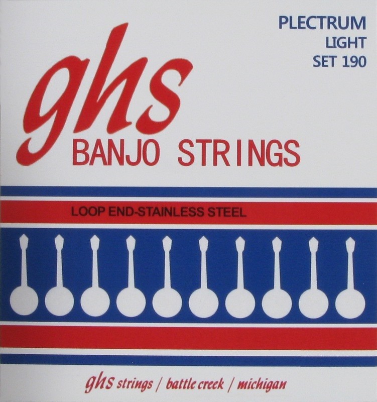 GHS Strings GHS Banjo Saiten 4-String Loop End Set190