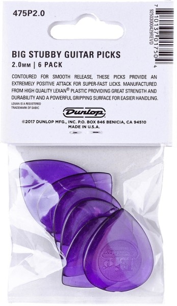 Dunlop Big Stubby 2.0mm Player's Pack