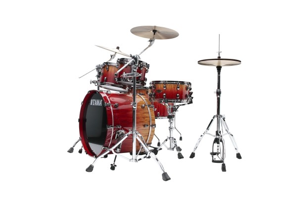 TAMA Starclassic Walnut/Birch 5 Pcs Shell Kit Vermilion Bosse Fonce Fade