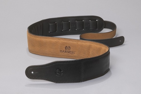 Harvest Gitarrengurt Goat Nappa kurz schwarz