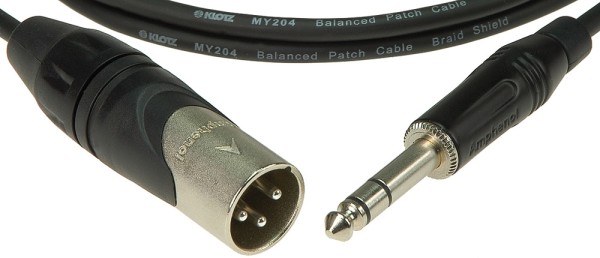 Klotz Instrumentenkabel sym 0,3m XLR-m - Klinke