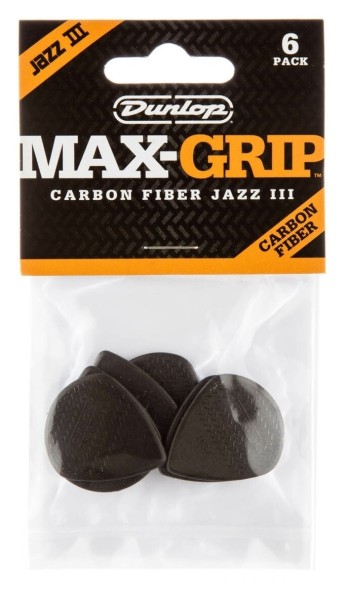 Dunlop Carbon Fiber Max Grip Jazz III Player's Pack