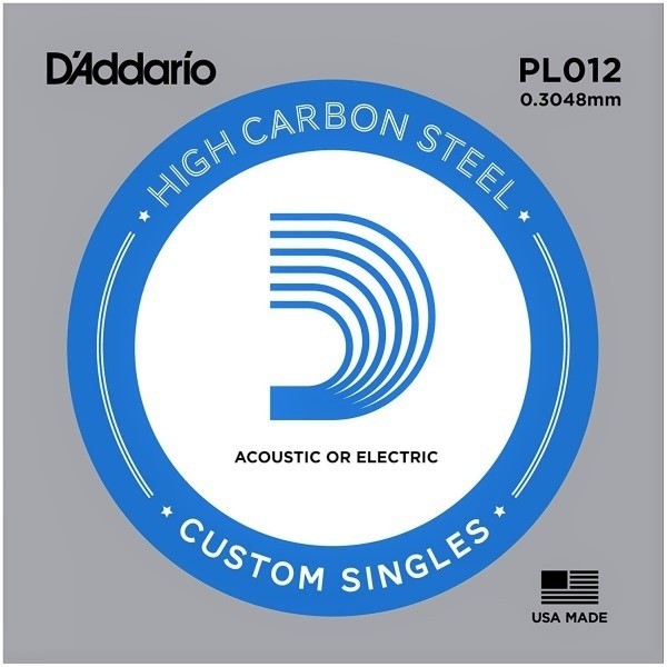 DAddario Einzelsaite Plain Steel .012