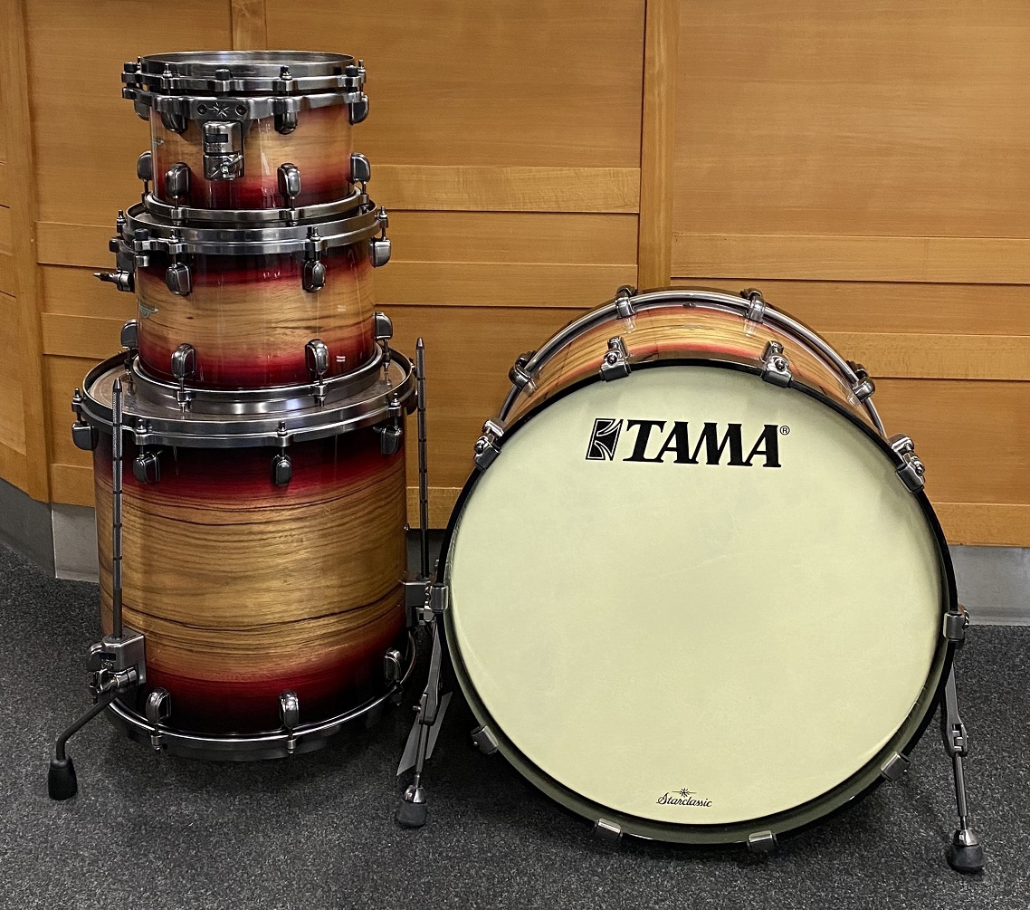 TAMA Starclassic Maple Exotic Shell Kit 4pcs. Ruby Pacific Walnut Burst